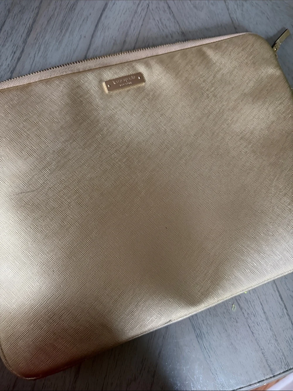 kate spade Metallic Gold laptop bag